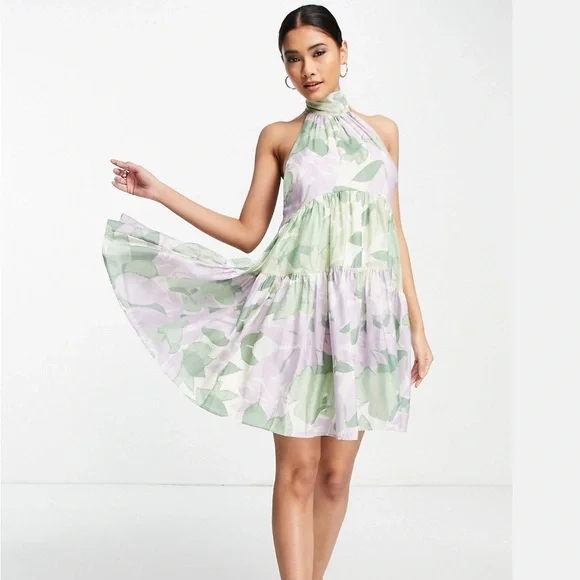 asos light green dress Rent Asos Prom Mini Dress With Corset Detail In Light Green